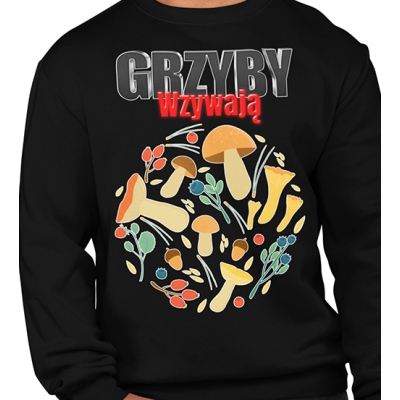 BLUZA grzyby GRZYBY WZYWAJA
